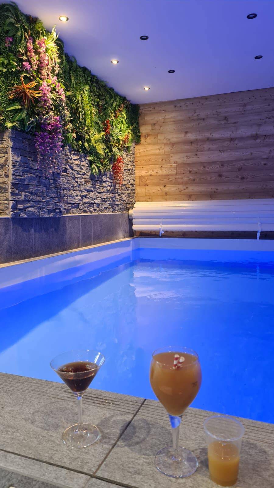Piscine soirée